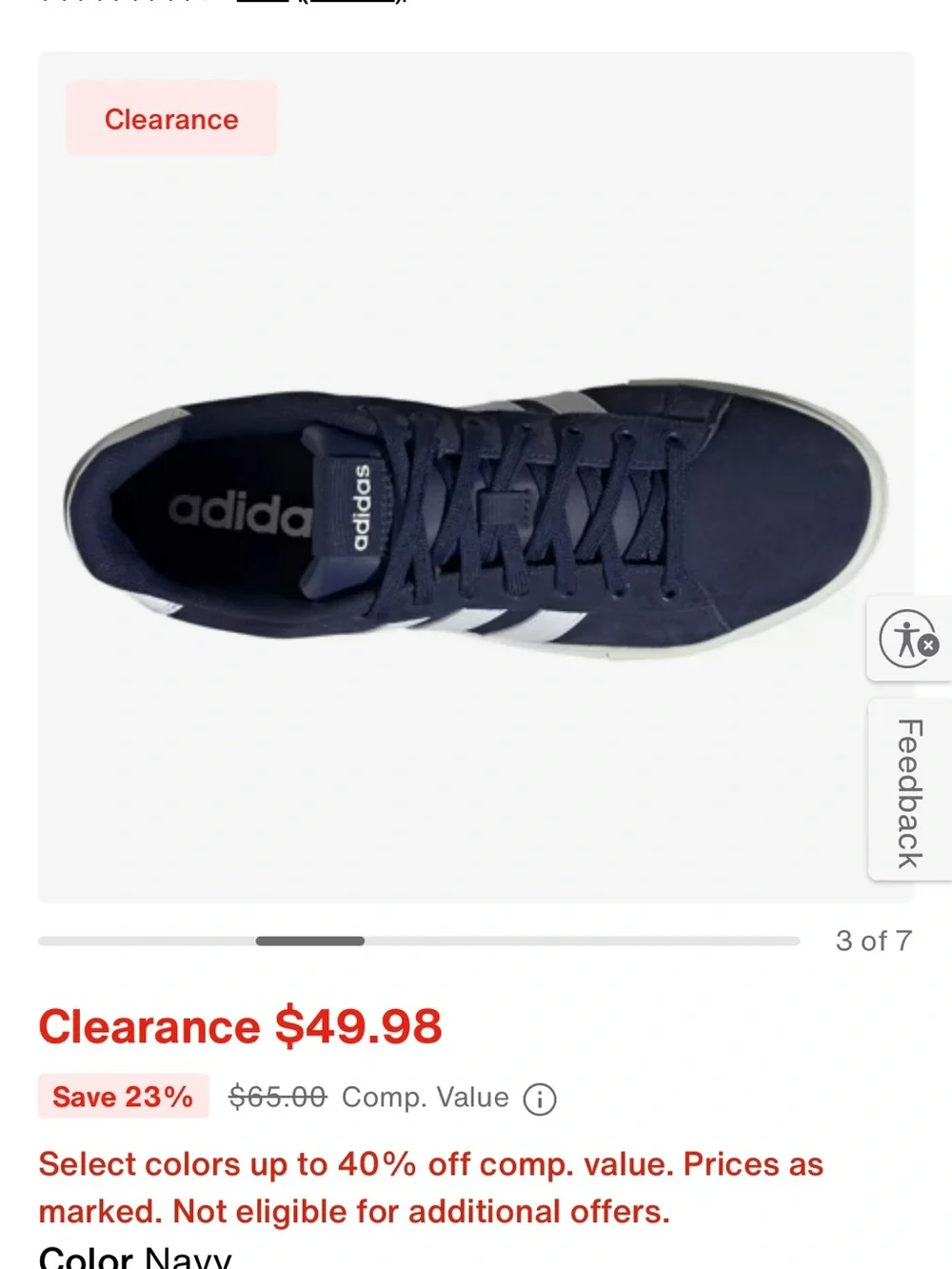 adidas Navy Daily 4.0 Sneakers